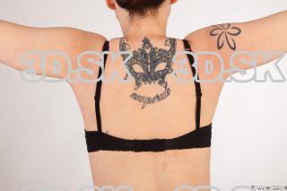 Upper body black bra of Nadine in underwear 0005